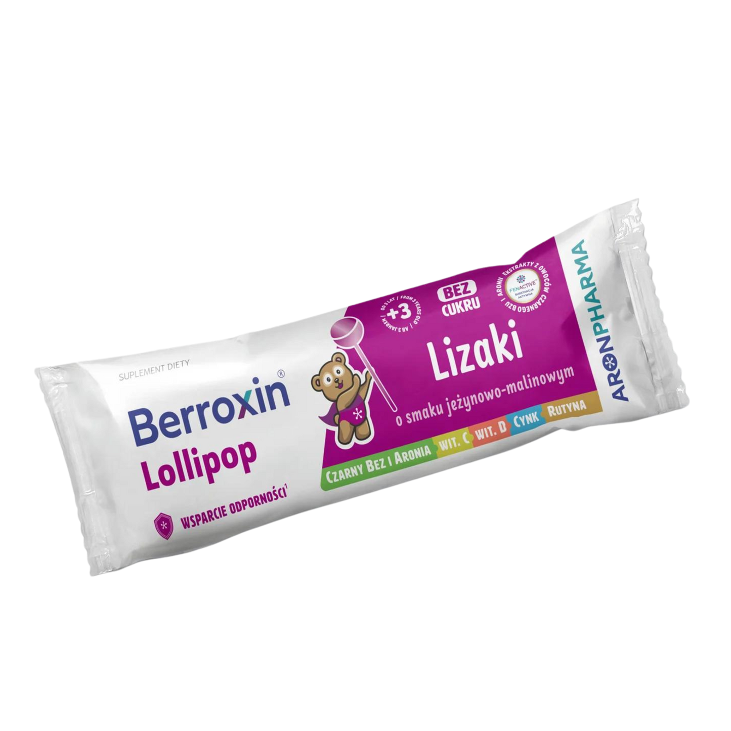 BERROXIN ACADELE fara zahar cu extract aronia, soc negru si macese - 30x6g